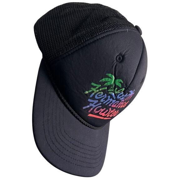 Howler Brothers Men's Trucker Snapback Hat Los Hermanos Howler Black Neon Retro - Picture 11 of 11